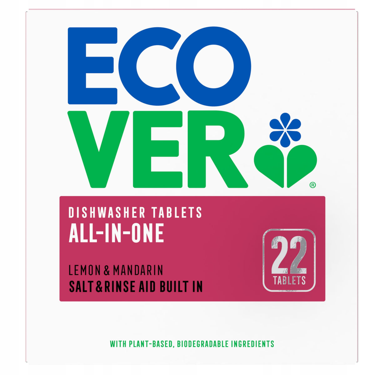 All in One Lemon & Mandarin Dishwasher Tablets 0,5 kg Ecover