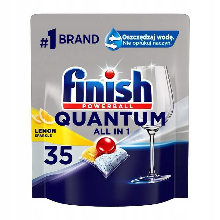 All in one dishwasher capsules (all in one) Finish Lemon 35 pcs. Packaging status original