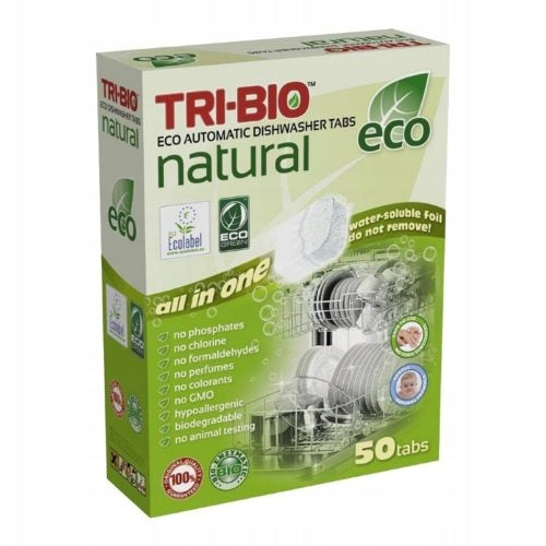 All in one dishwasher tablets Tri-Bio 50pcs USA!