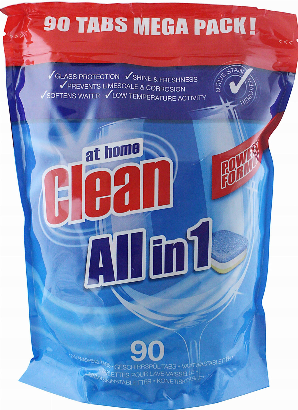 All in one dishwasher tablets (all in one) At Home Clean 90 pcs.
