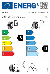 All-season tyre Leao i-Green All Season 225/55R16 99 V Number of tires offered 1 pc.
