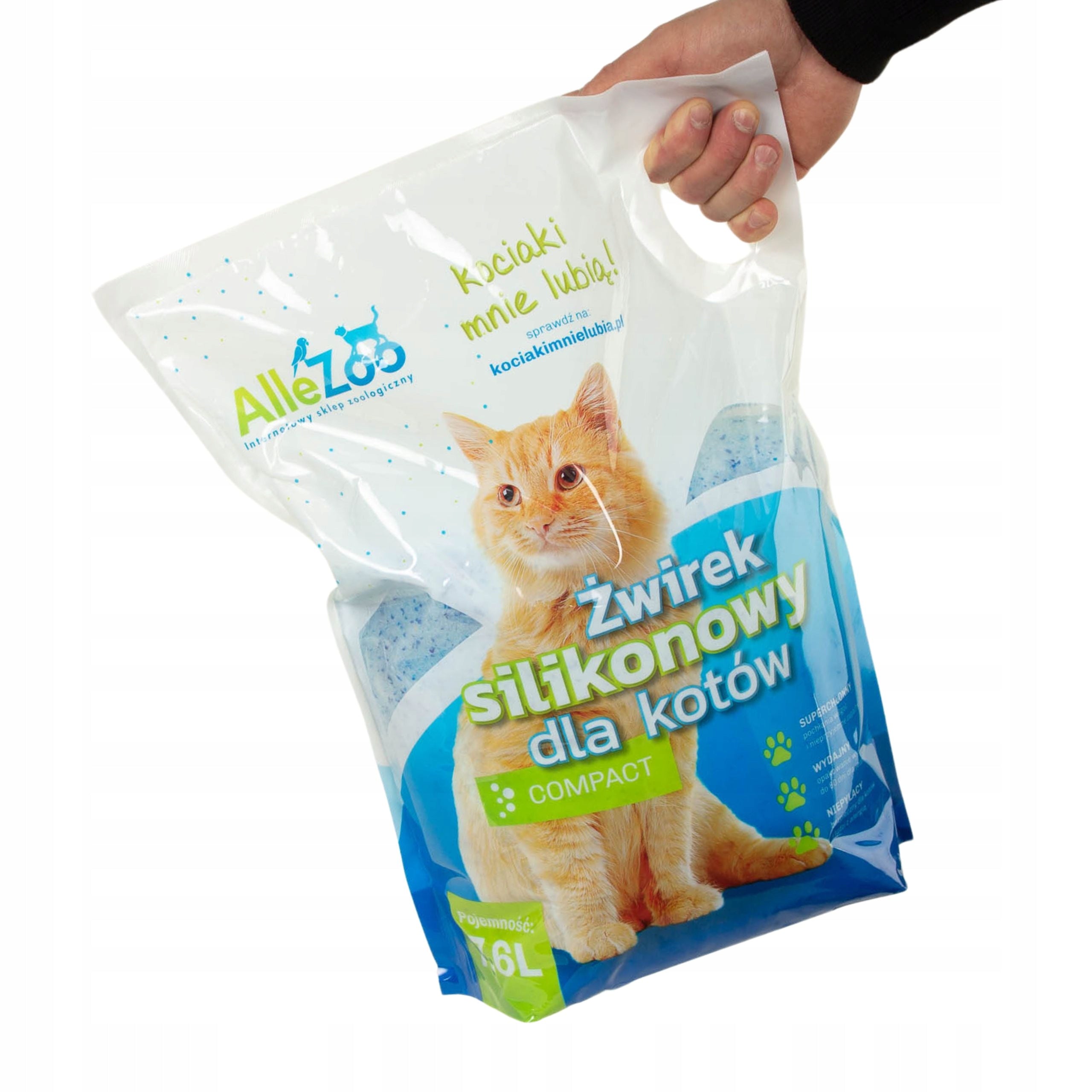 AlleZoo Silicone Cat Litter Compact Fine Natural 7,6l Volume 7.6 l
