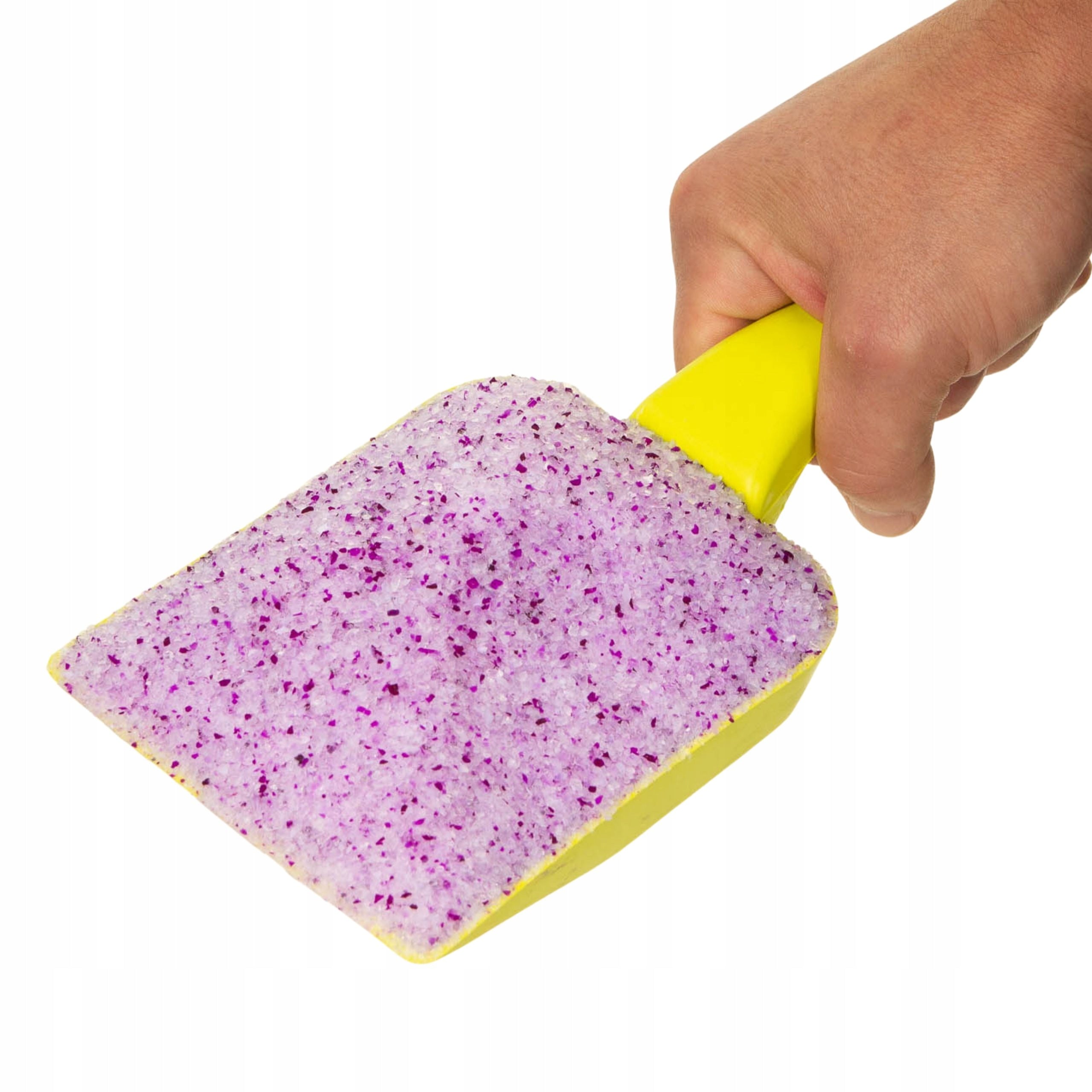 AlleZoo Silicone Cat Litter Fine Dust-Free Compact Lavender 3,8l Properties antibacterial dust-free fine-grained sanitary disposal scented