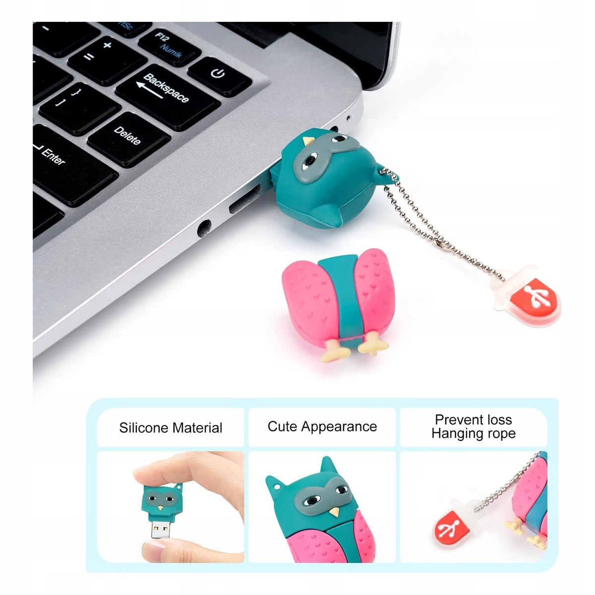Allecto - 64 GB USB Flash Drive - Sweet Owl - Pendrive Capacity 4 GB