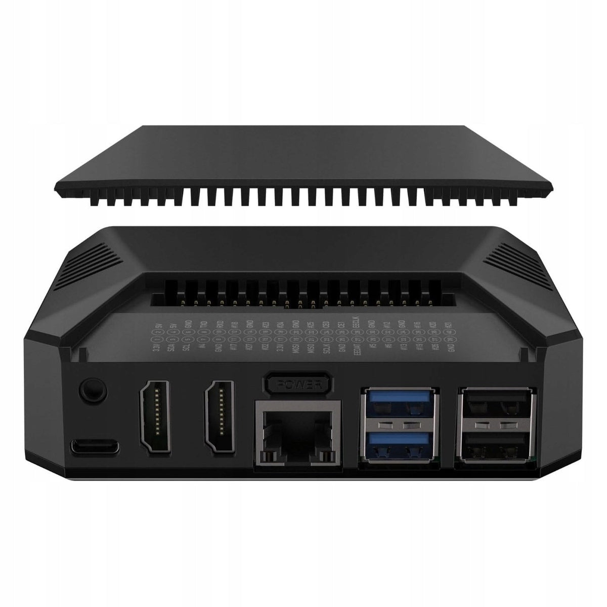 Allecto - Argon V3 Housing - Raspberry Pi 5 - Active Cooling - Black