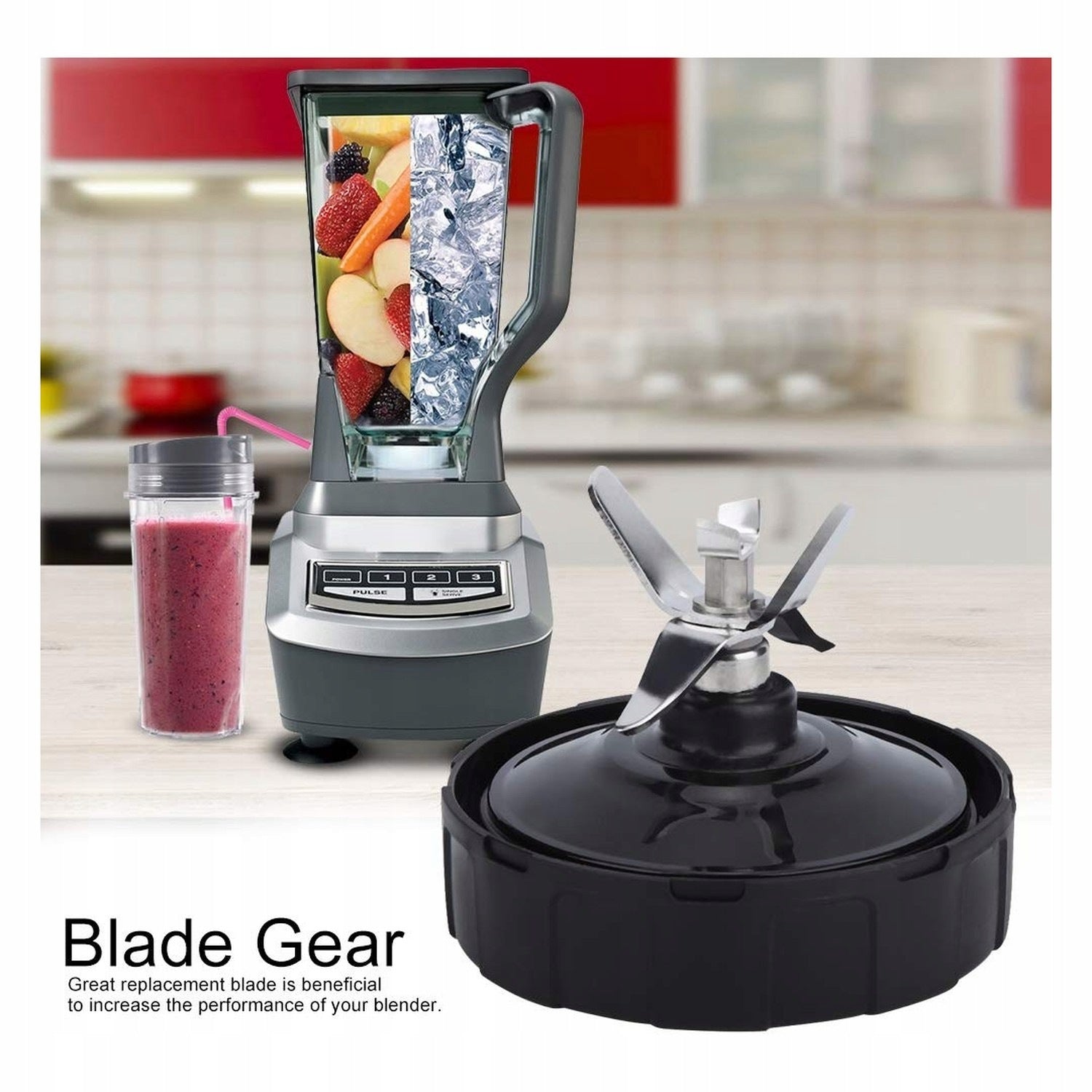 Allecto - Blender Blade - 6 Arms - For Nutri Blender - Spare Part Capacity 1 l