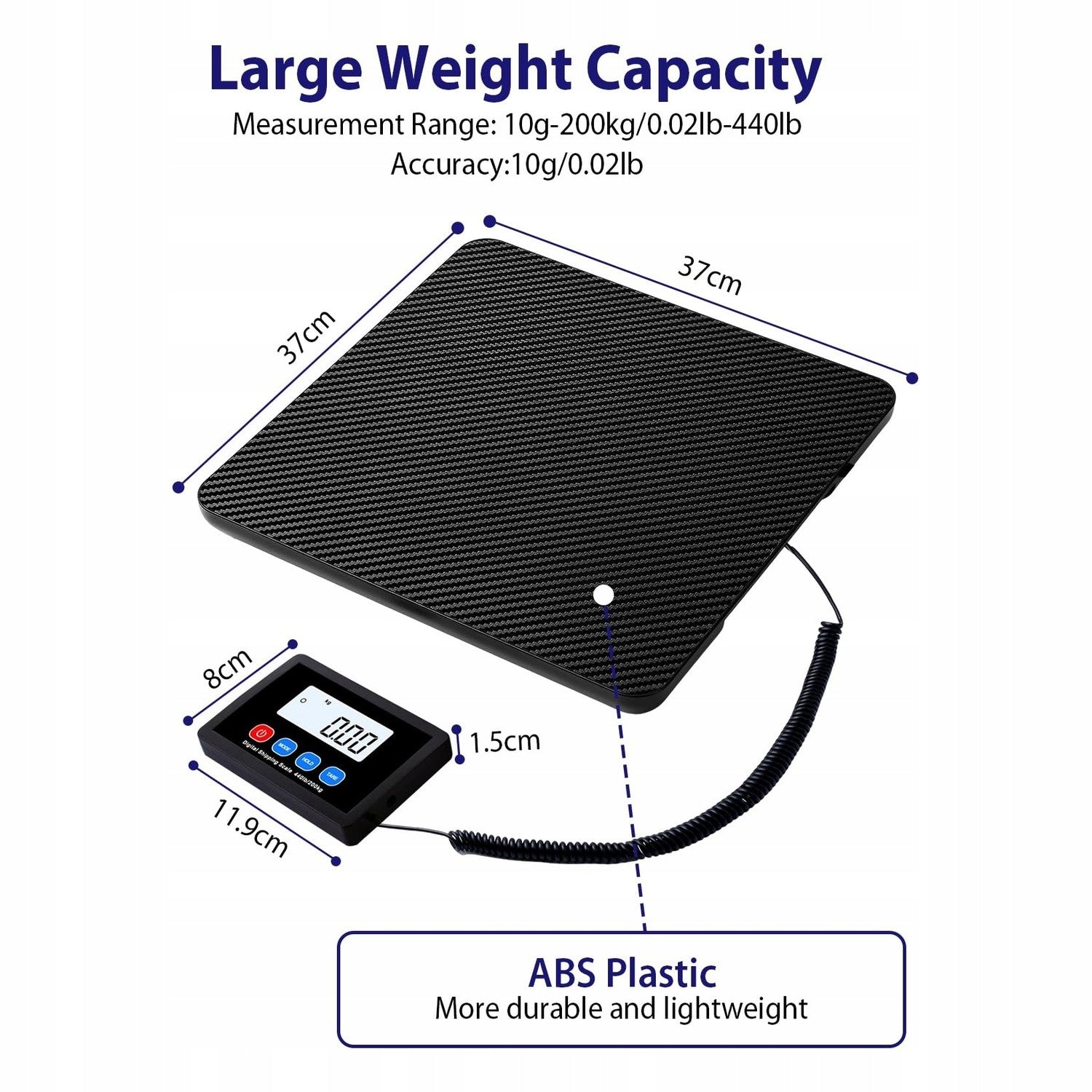 Allecto - Digital scale 200 kg - LCD - For professional use Brand no brand