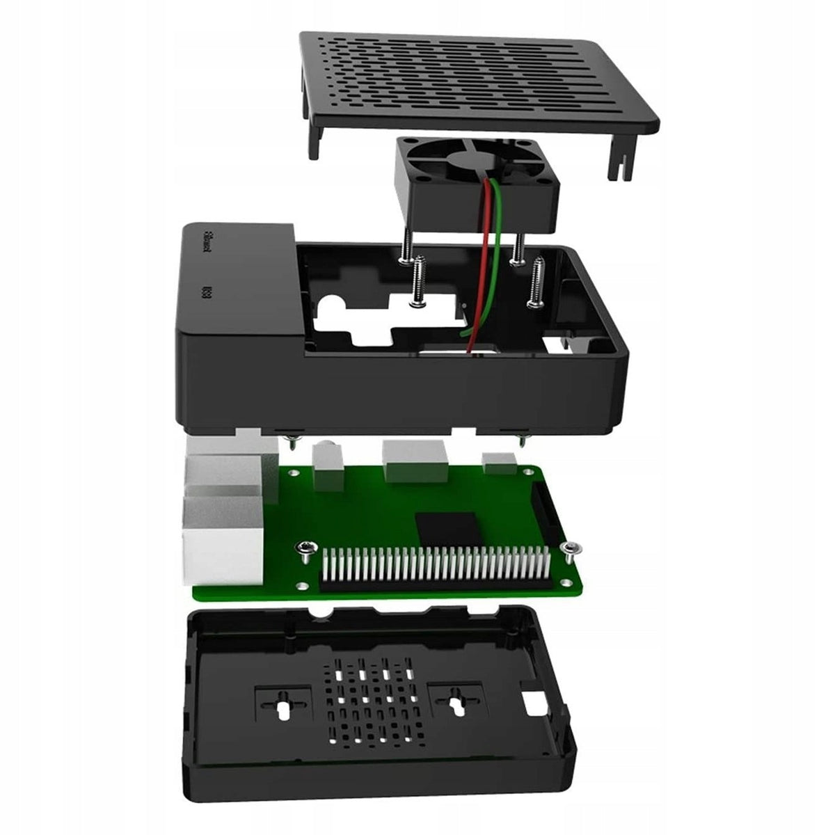 Allecto - Housing for Raspberry Pi - with fan - easy installation Kind Camera
