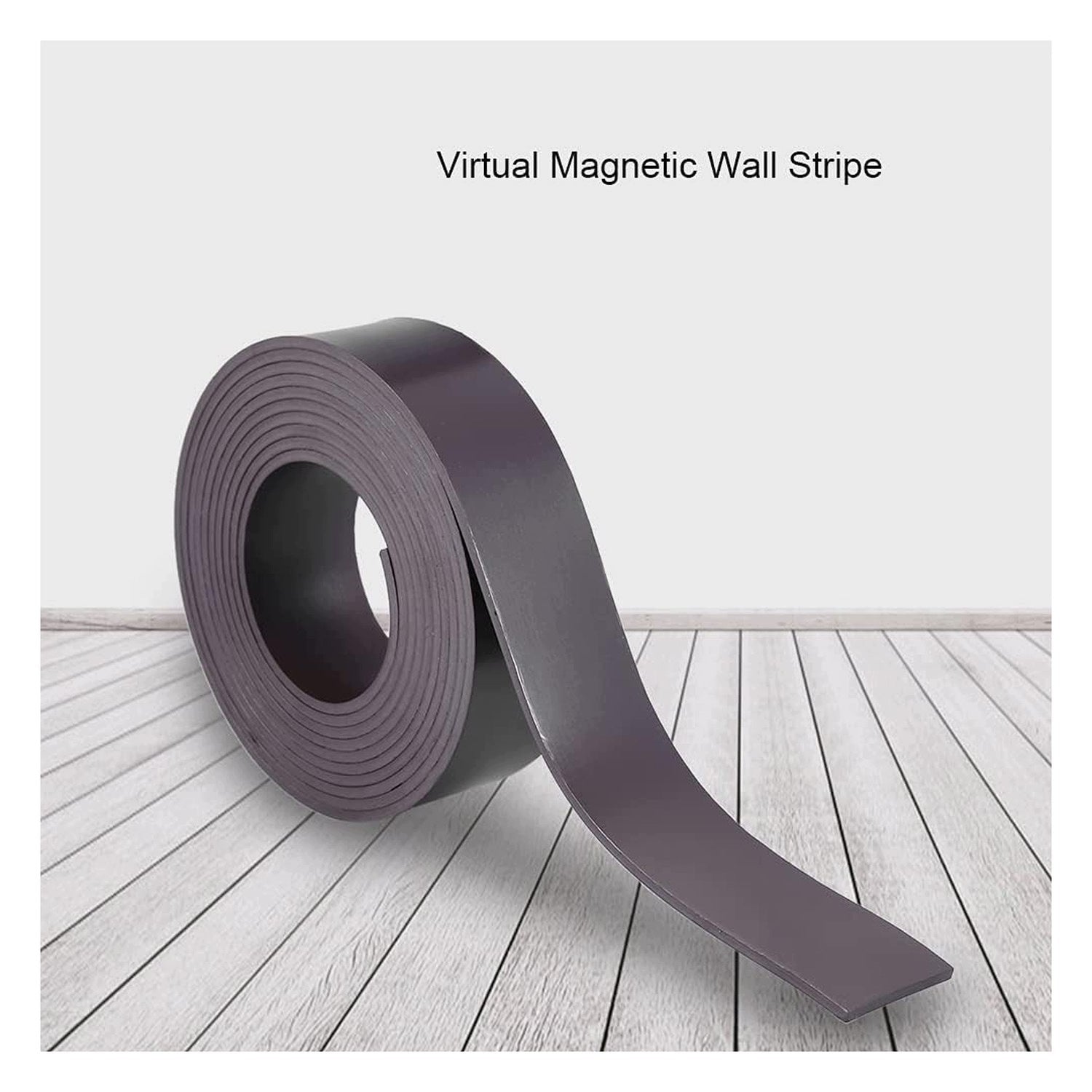 Allecto - Magnetic tape - for cleaning robot - black Dominant color clear