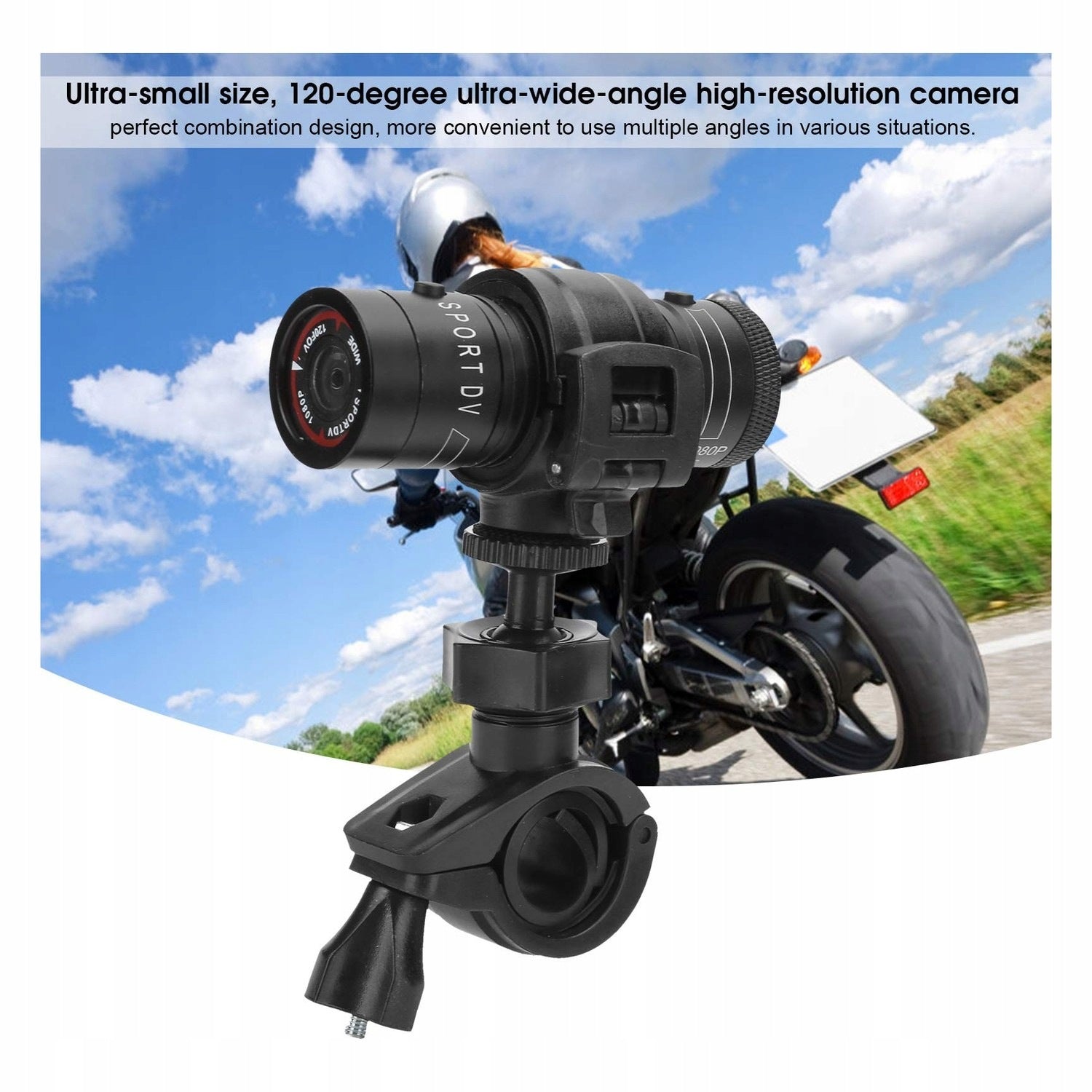 Allecto - Motorcycle Video Recorder 1080P - Angle 120° - Aluminium Brand no brand