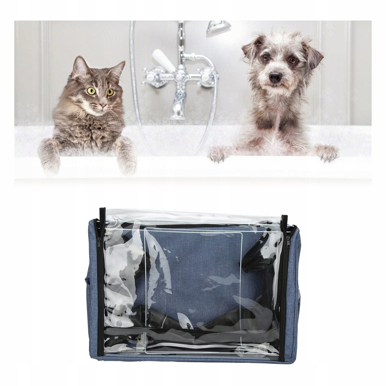 Allecto - Opvoulny Draagbare Nest - Perfect for Cats and Dogs Dominant color clear