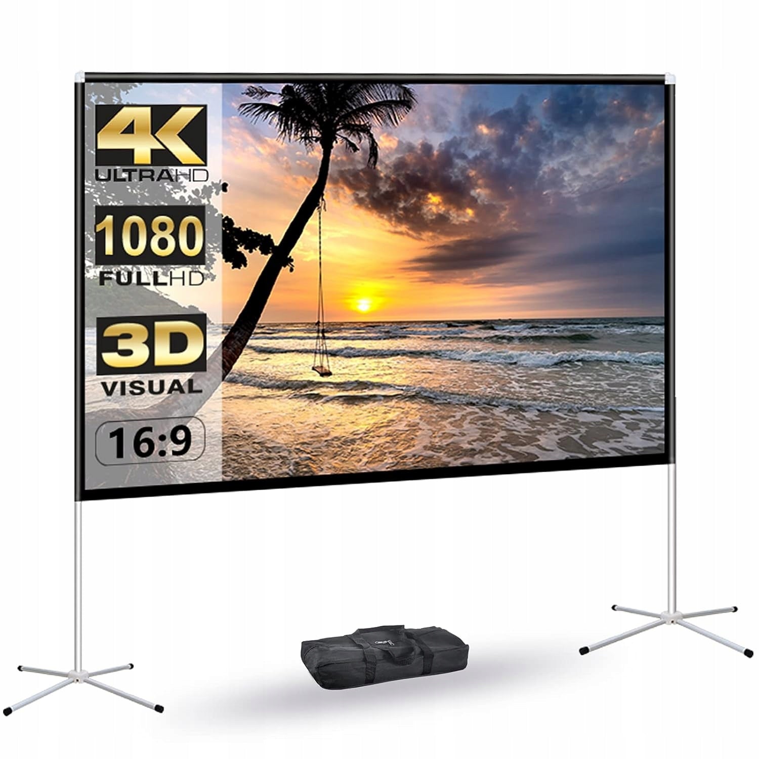 Allecto Projector Portable Projection Screen For Home Use