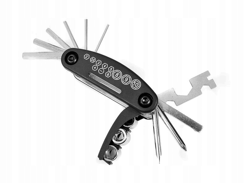 Allen Wrench Set, Flat Wrenches, Sockets and Spoke Wrench - 16 in 1 Manufacturer code BA0051