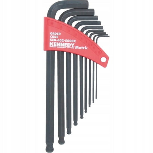 Allen set 1,5-10mm with ball 9pcs Allen wrenches