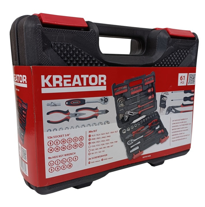 Allen socket tool wrench set KREATOR suitcase 61el. Brand Kreator