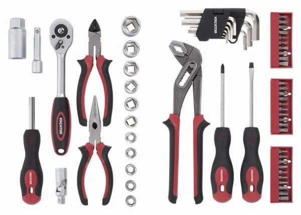 Allen socket tool wrench set KREATOR suitcase 61el. Manufacturer code KRT951008