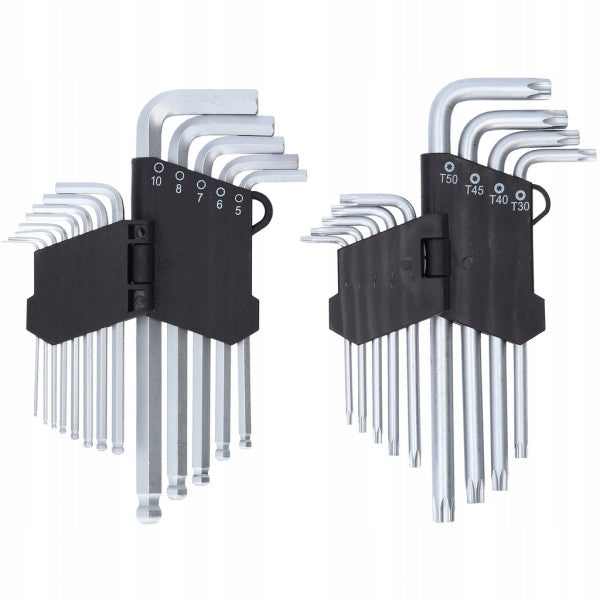 Allen wrench set with ball + TORX keys 22pcs KS TOOLS Brand KS Tools
