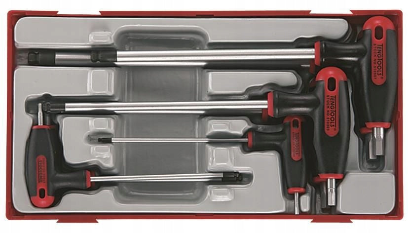 Allen wrench set with handle in lockable box Teng Tools TTHEX7 Brand Teng Tools