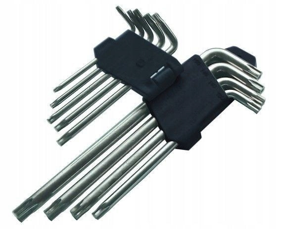 Allen wrenches with spherical tip, long 9 pieces, Allen wrenches with ball Manufacturer code 321190