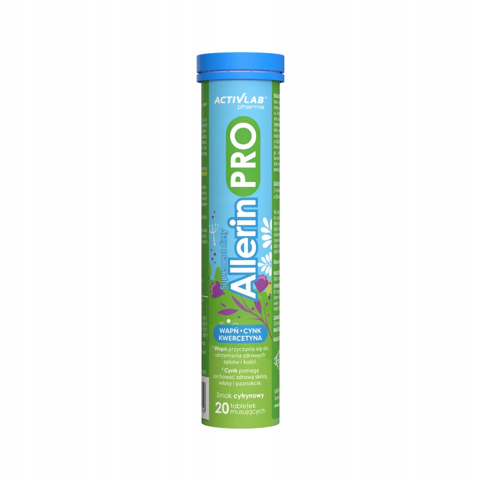 Allerin PRO 20 tablets lemon calcium zinc quercetin bone skin nails