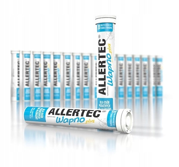Allertec Lime Plus 20 pcs effervescent tablets for adults and diabetics Packaging status original