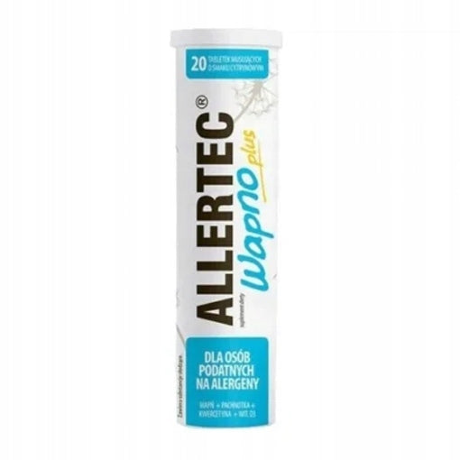 Allertec Lime Plus 20 pcs effervescent tablets for adults and diabetics
