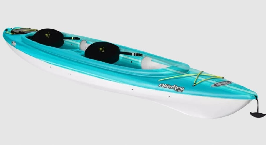 Alliance 136 T Tandem Turquoise/White Hiking Kayak by Pelican Manufacturer code PEL000085