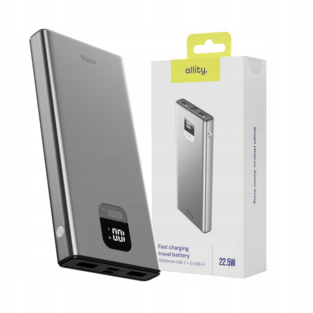 Allity powerbank power bank battery portable travel USB-C USB charger Batteries included yes