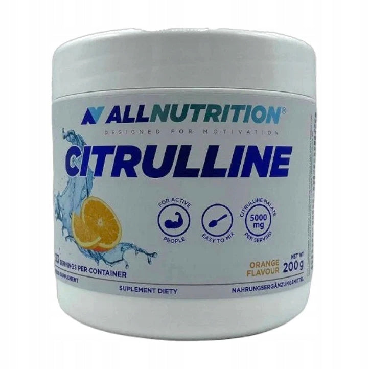 Allnutrition Citrulline Malate Powder, Orange Flavor - 200g