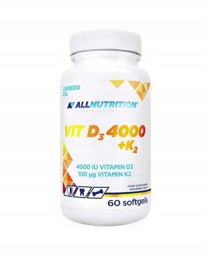 Allnutrition Vit D3 4000 + K2 Resistance 60 kaps.