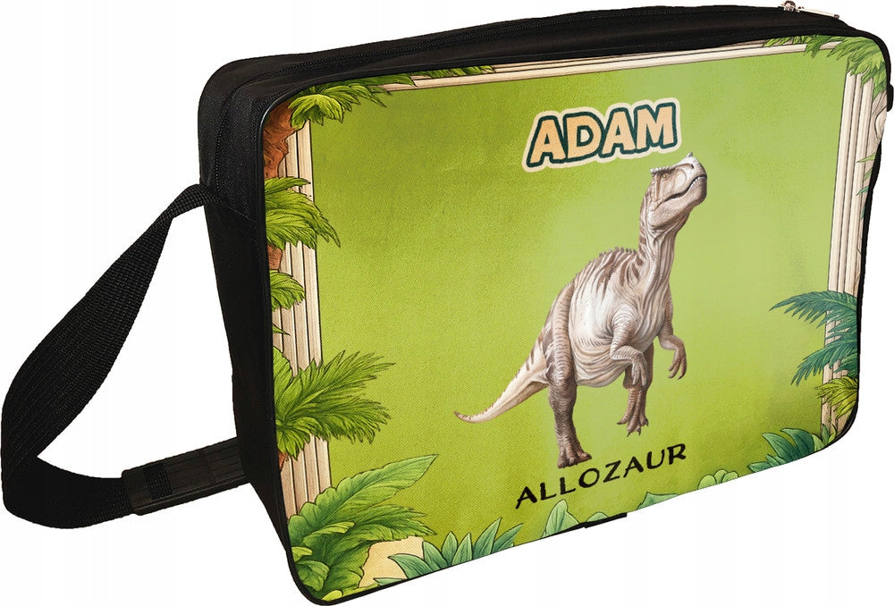 Allosaurus Dinosaur Shoulder Bag with Any Name