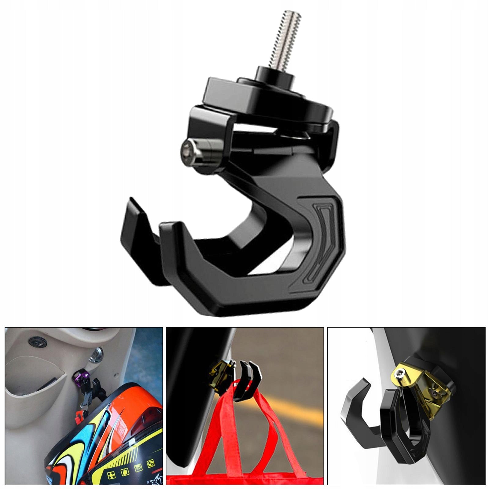 Alloy Scooter Helmet Holder Hook Bottle Hanger With Screw Universal Black EAN (GTIN) 6902686976669