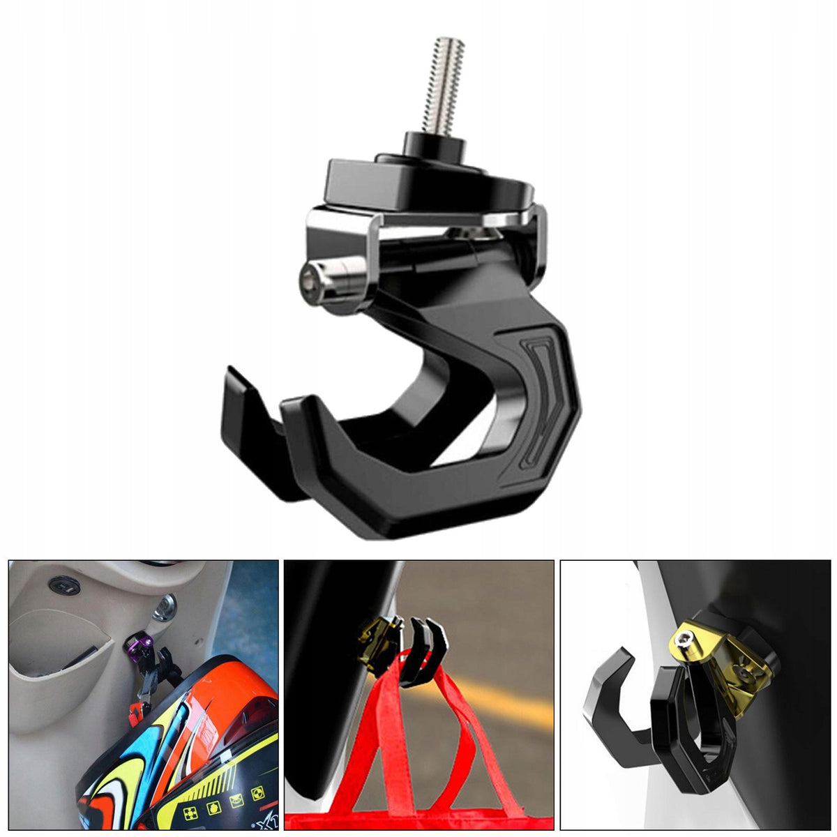 Alloy Scooter Helmet Holder Hook Bottle Hanger With Screw Universal Silver EAN (GTIN) 6902686976706