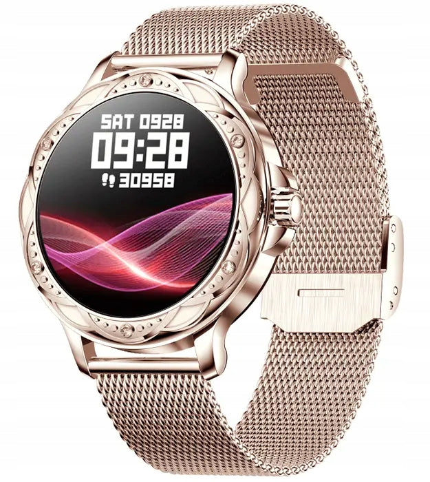 Allure Silver Lux gold metal luxury women's smartwatch