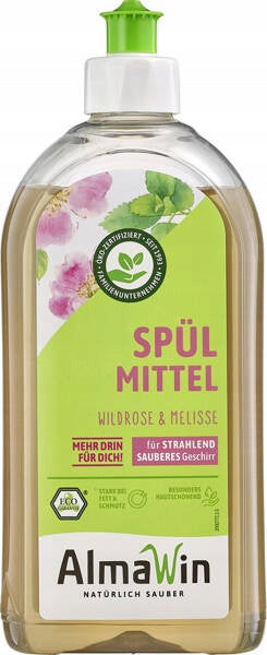 AlmaWin Dishwashing liquid WILD ROSE AND LEMON BALM 500 ml
