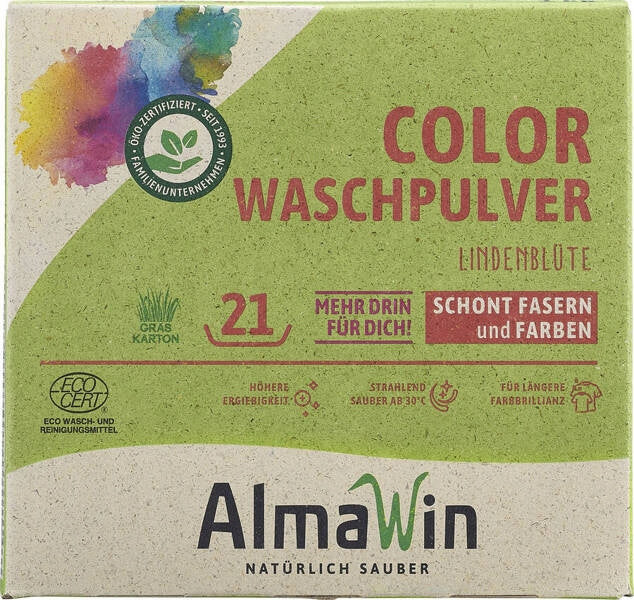 AlmaWin Powder for coloured fabrics FLOWER LINDEN 1 kg