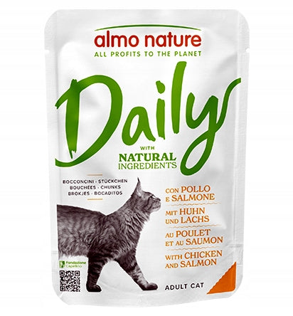 Almo Nature Daily cat chicken salmon 70g