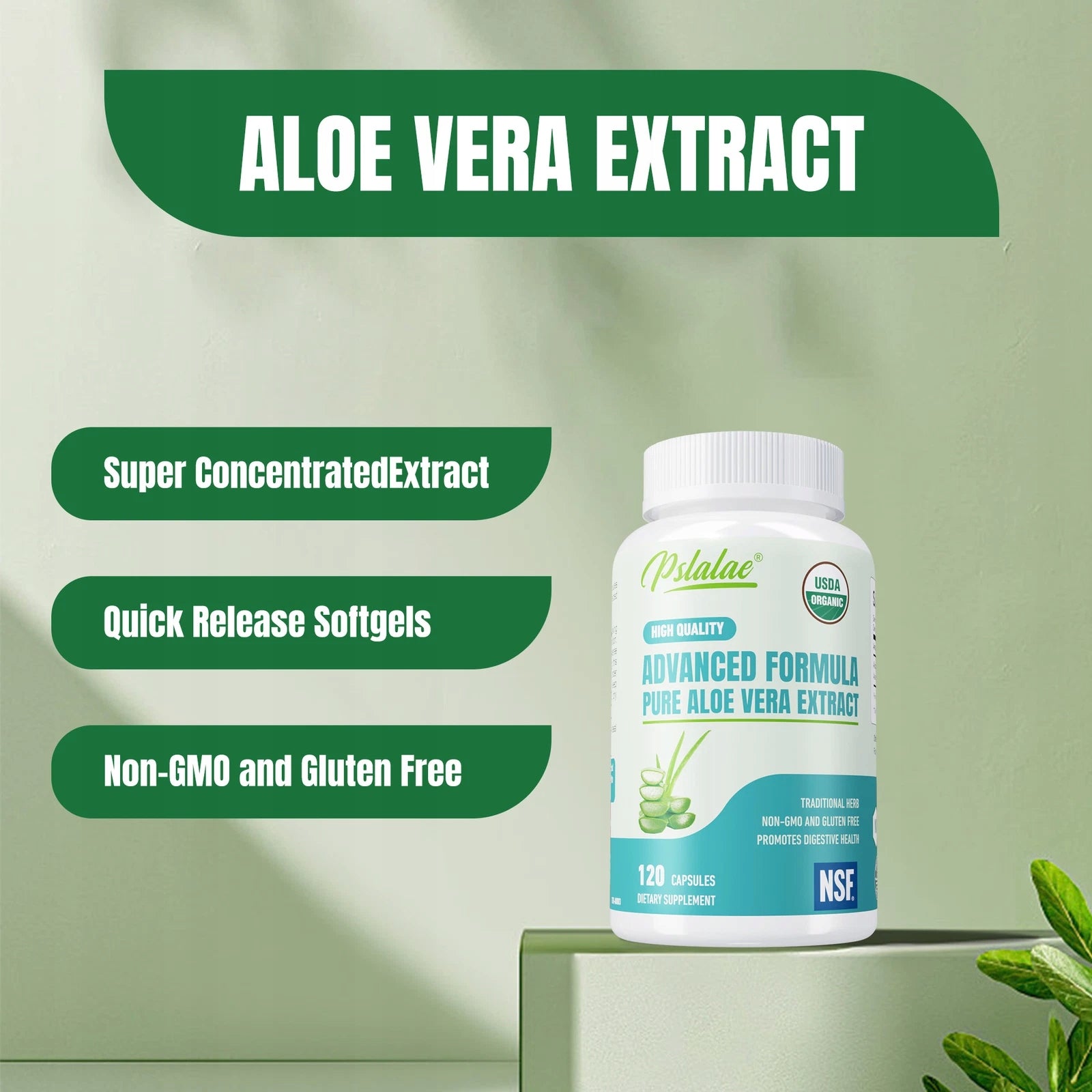 Aloe extract – strengthening immunity, supporting digestion and speeding up Expiration date at least 1 year from the date of purchase
