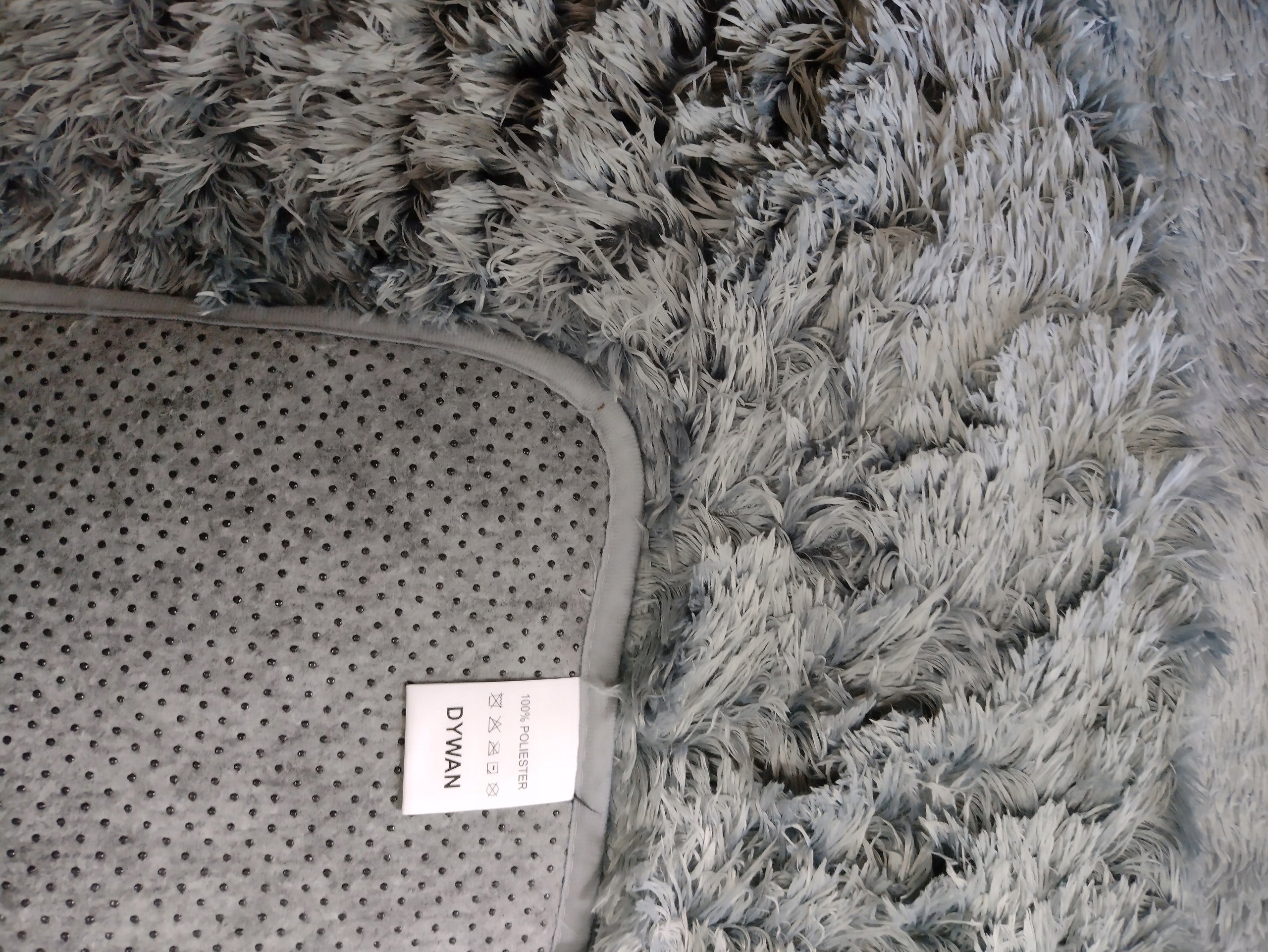 Alpaca Shaggy Carpet for Living Room Bedroom 200x300 Grey Hairy Soft Color gray