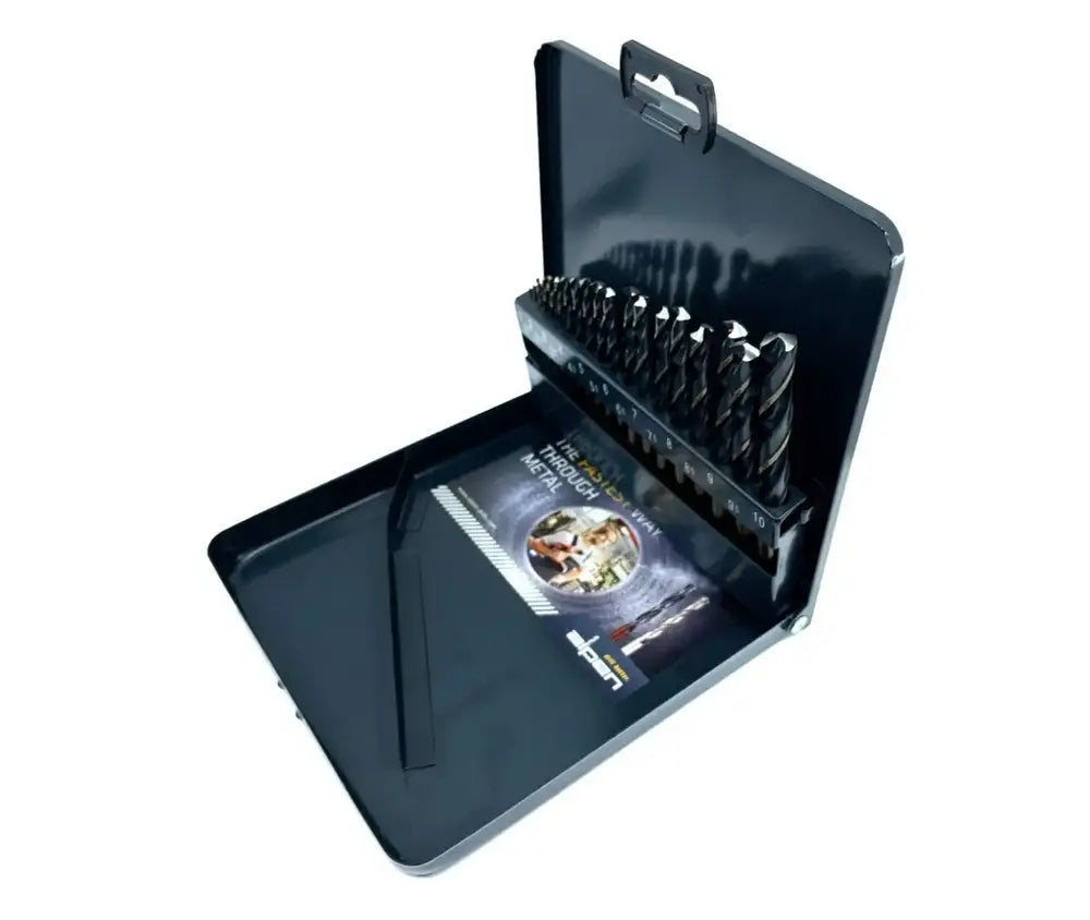 Alpen set, drill bits for metal fi 1-10 mm Sprint Master KM 19 pieces HSS Number of drill bits 19 pcs
