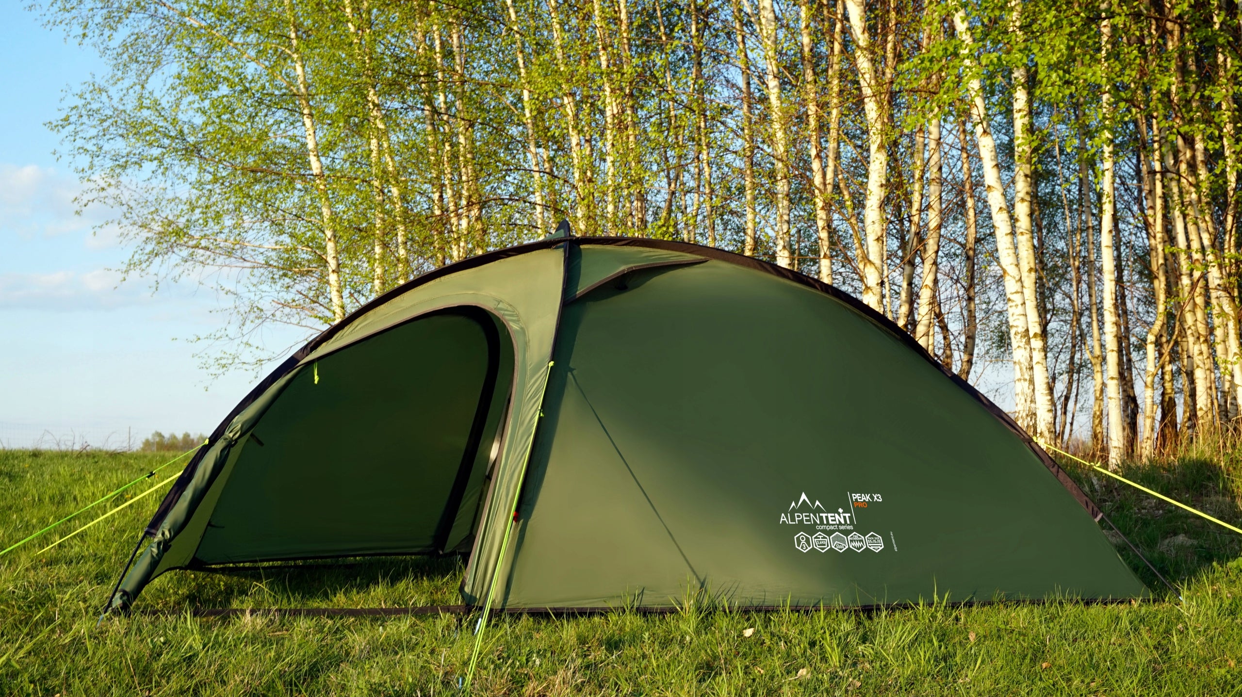 AlpenTent Peak X3 PRO Triple Tent 3.6 kg Waterproofness 3000 mm