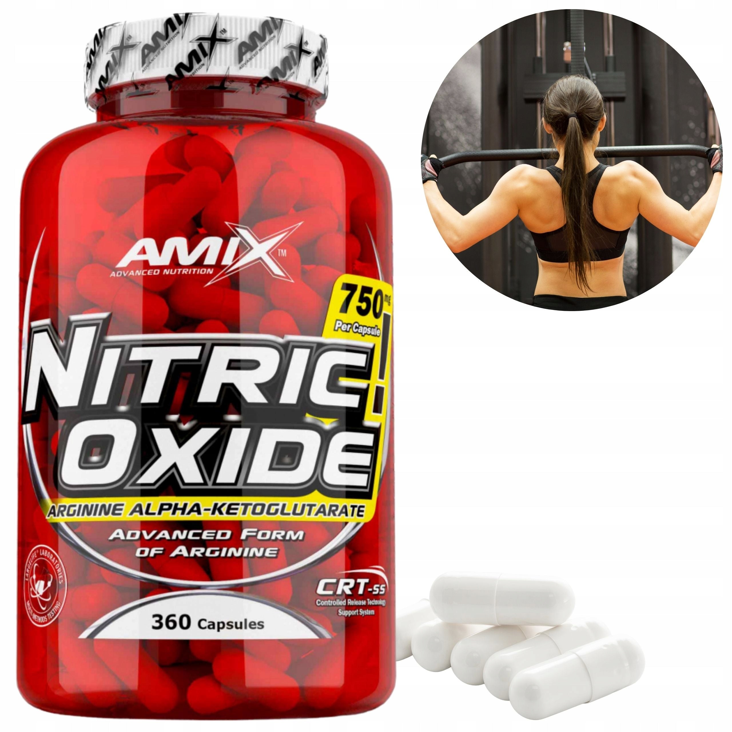 Alpha Ketoglutarate Arginine AAKG Pre-workout Amix Nitric Oxide 360caps