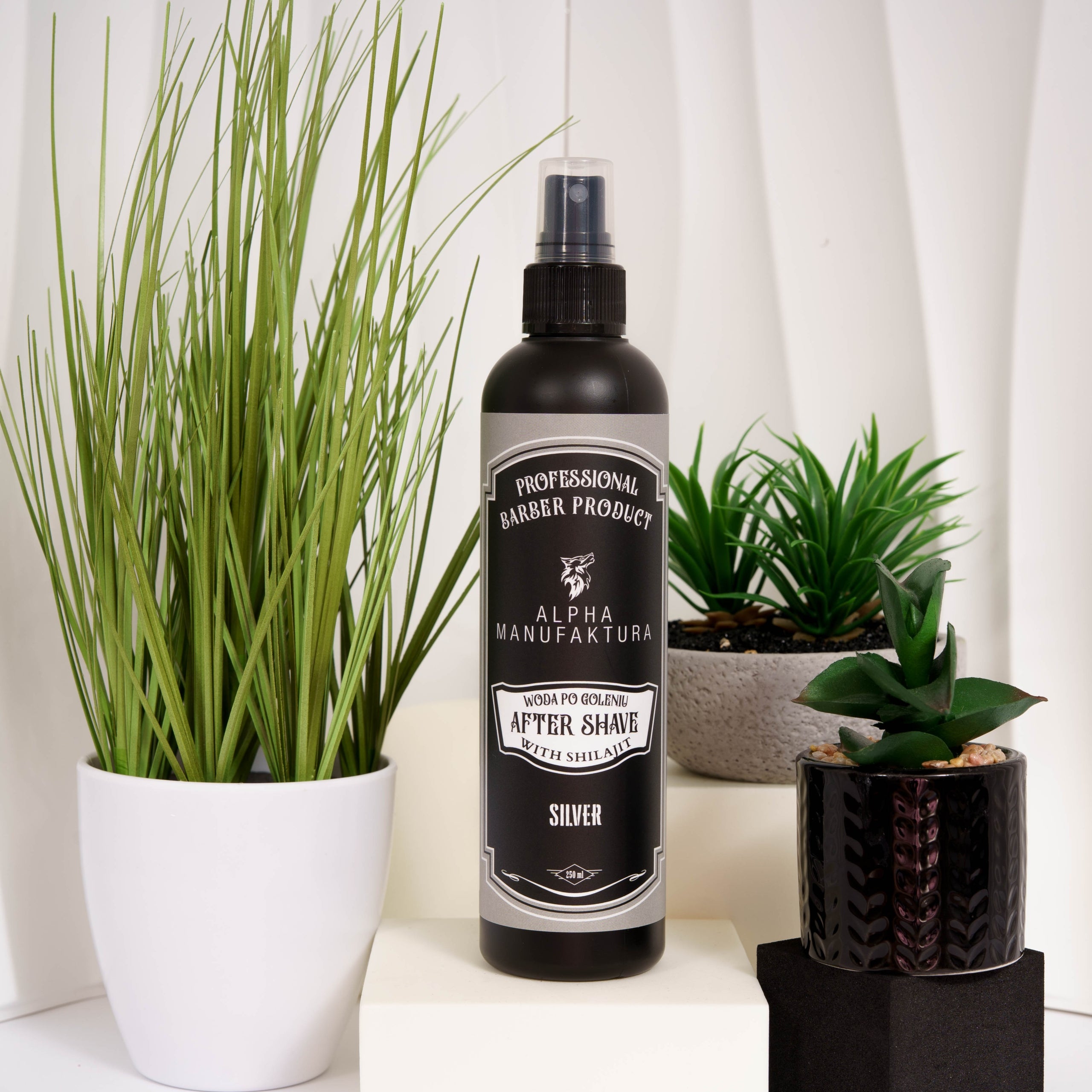 Alpha Manufaktura After Shave SILVER 250ml aftershave Alpha Barberia Packaging status original