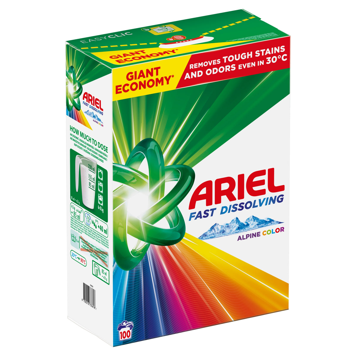 Alpine Color Washing Powder Ariel 5.5 kg 100 Washes Manufacturer code 8001841291086