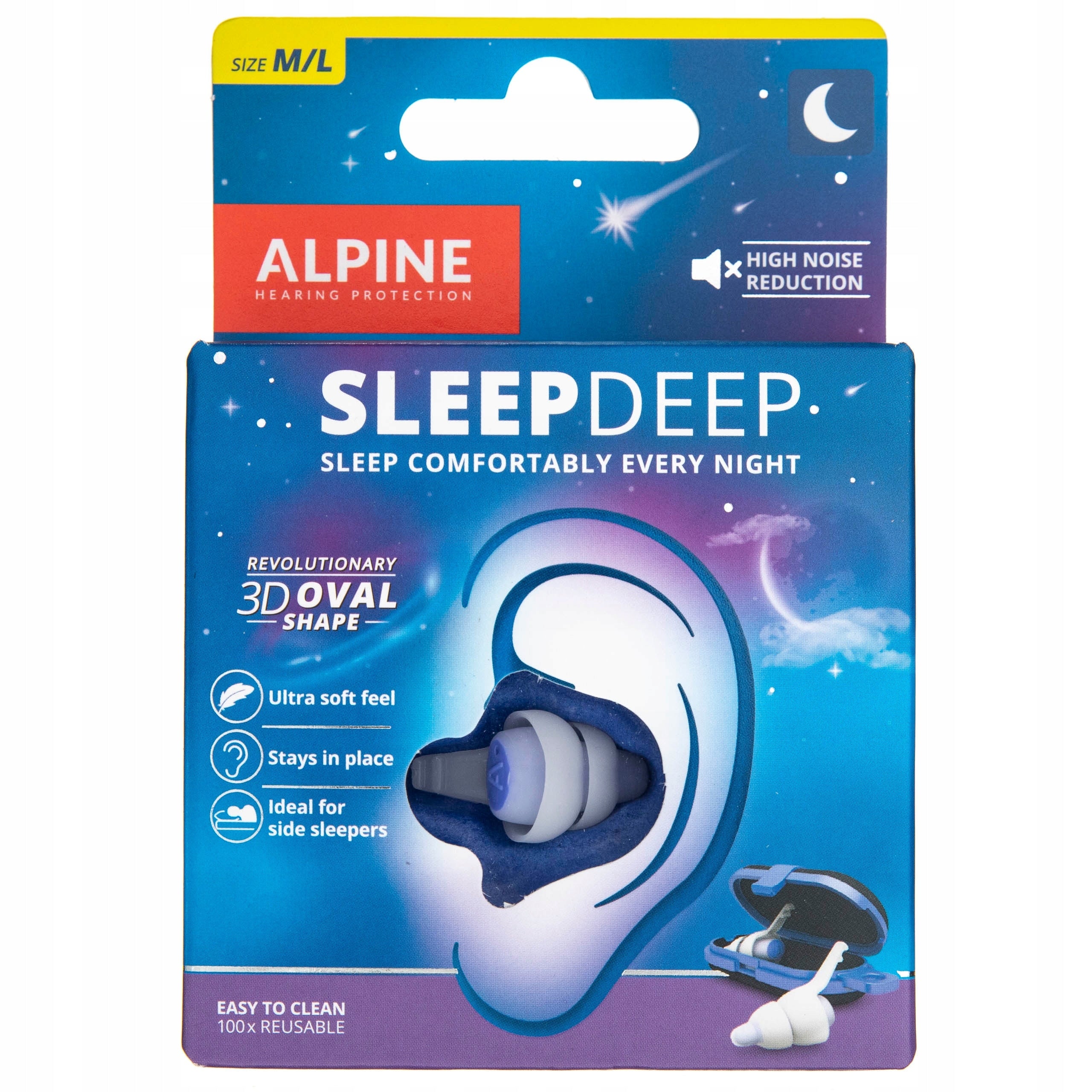 Alpine SleepDeep size M/L Earplugs for sleeping