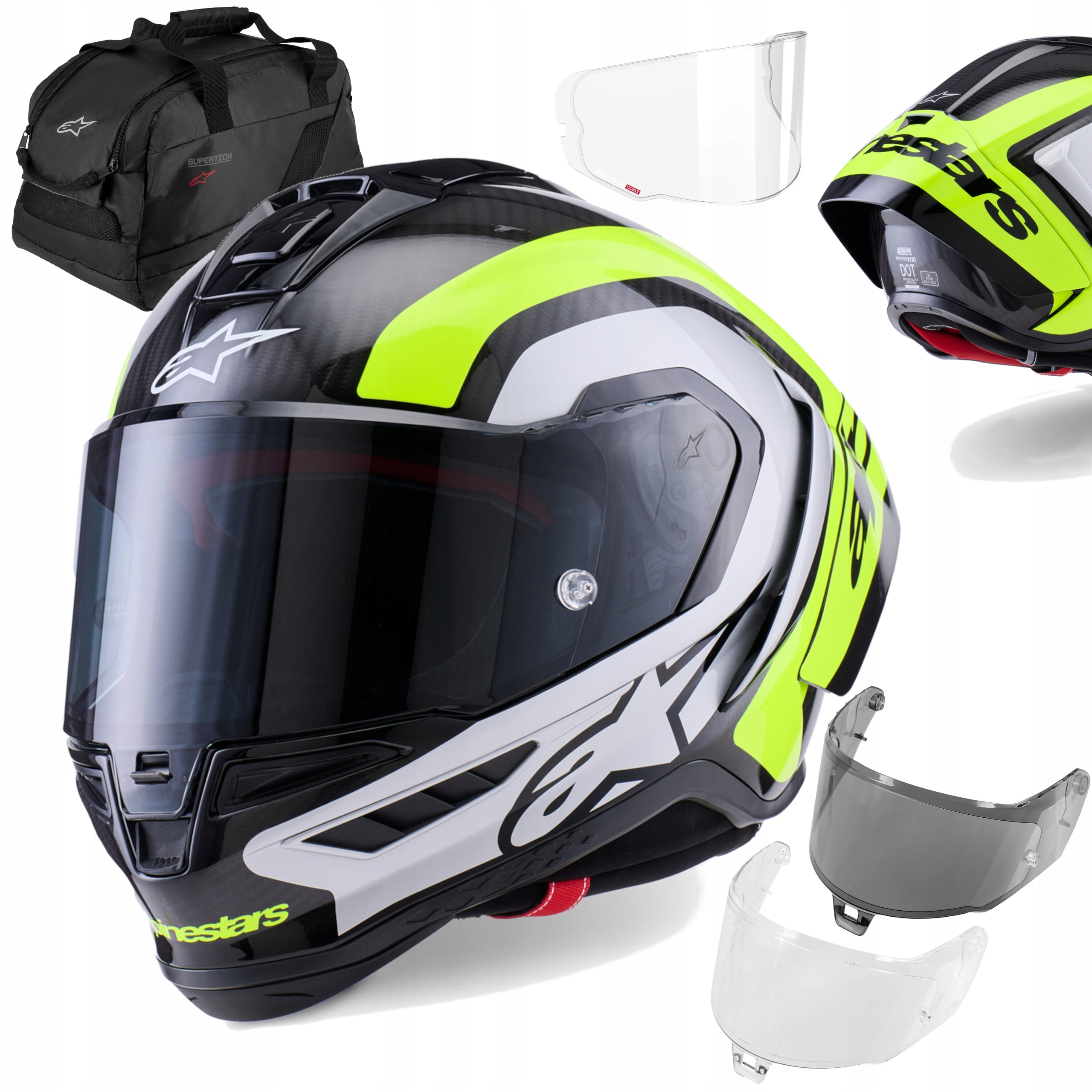 Alpinestars Supertech R10 Arius Fluo r. XL motorcycle helmet