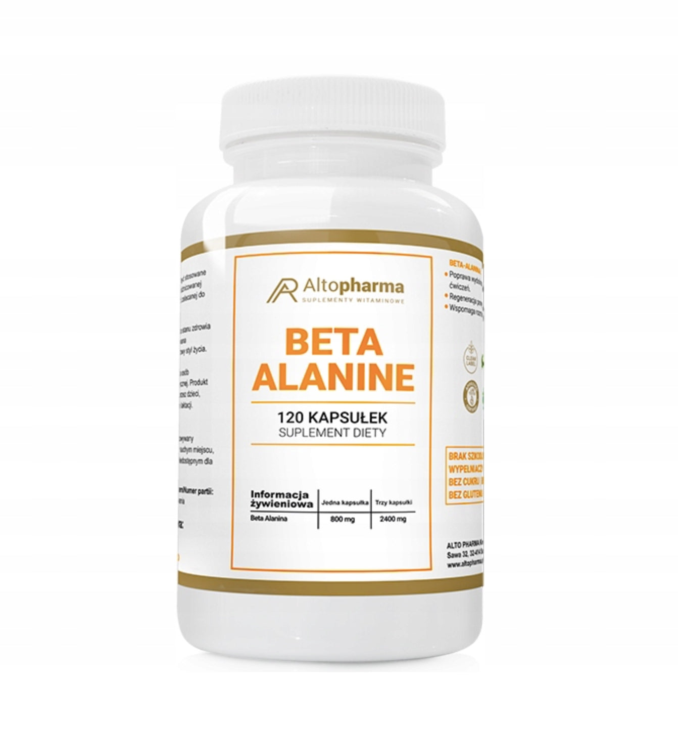 AltoPharma - Beta Alanine - 120 capsules