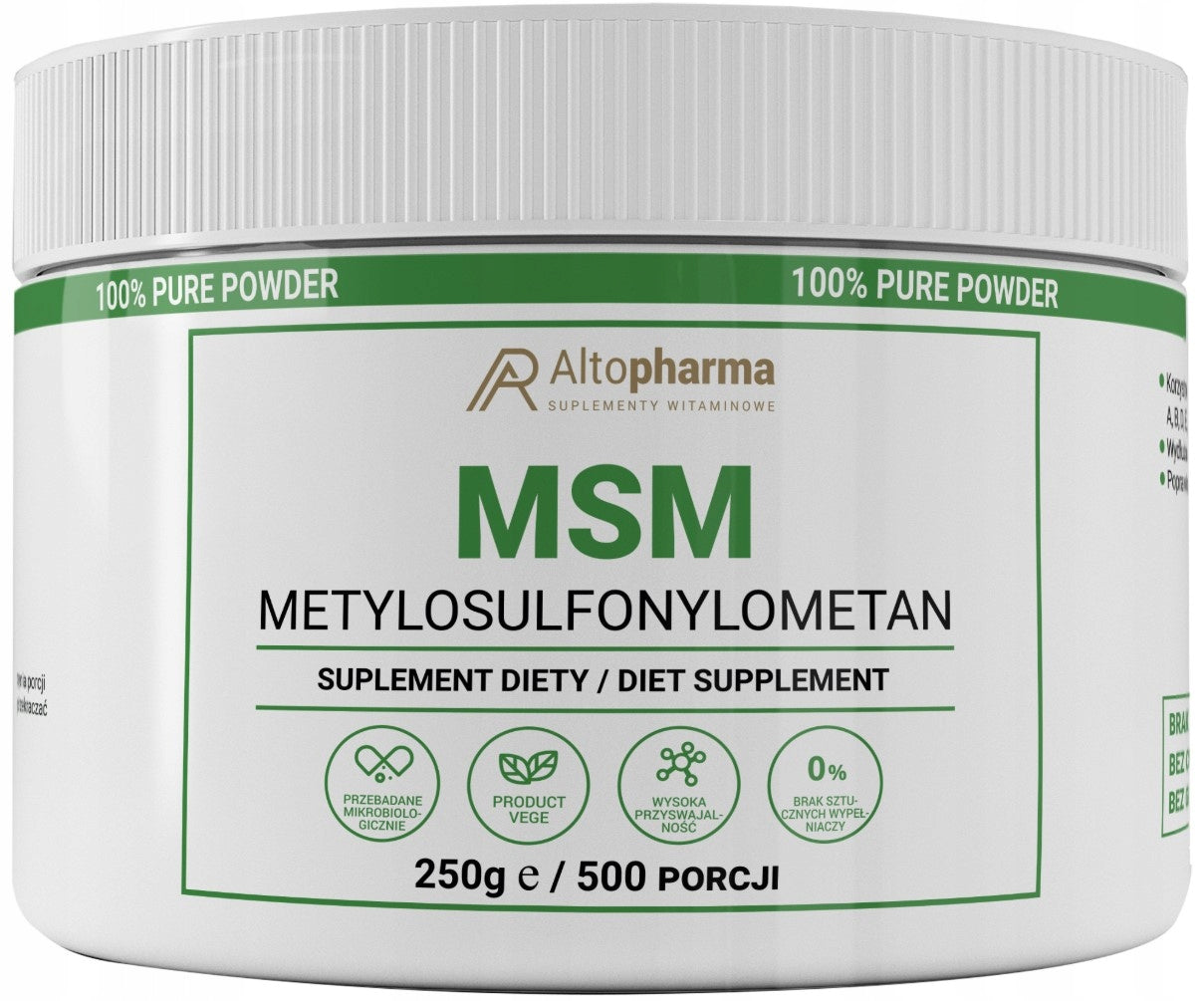 Altopharma MSM ORGANIC SULFUR PRODUCT VEGE powder 250g