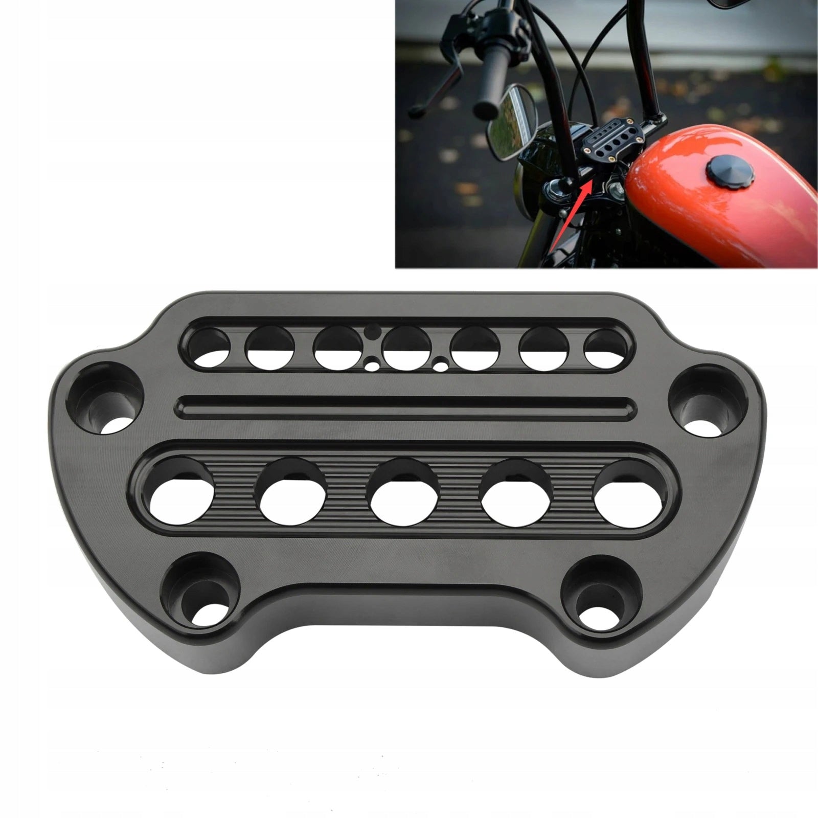 Aluminiowy Uchwyt Wskaźników Kierownicy Harley Sportster XL Dyna FXDF