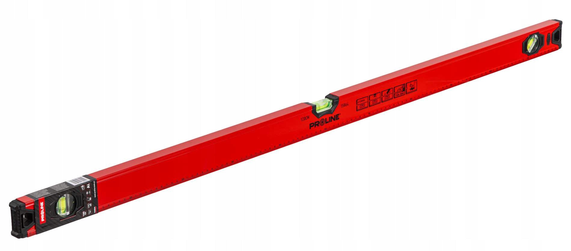 Aluminium level 120cm 1,2m 3 libels 1mm/1m STANDARD Proline 15864